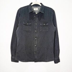 Marine Layer Camping Button Up Shacket Shirt Fleece Lined Marge